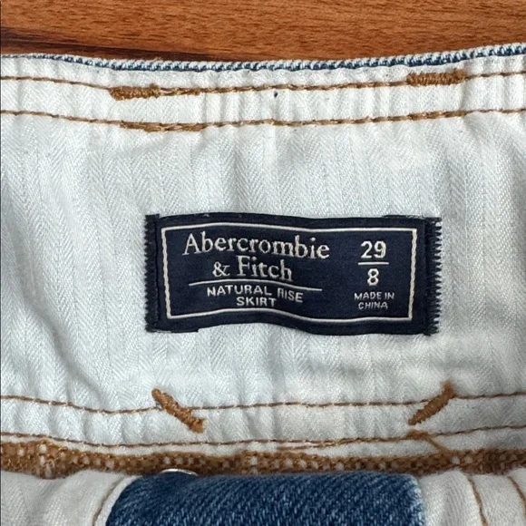 Abercrombie & Fitch Blue Denim Mini Skirt - Picture 3 of 4